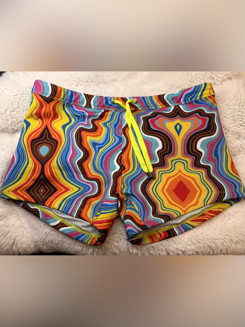 Billy Porter X Kaftko Retro Swim Trunk - Medium